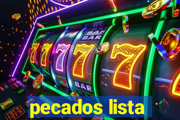 pecados lista